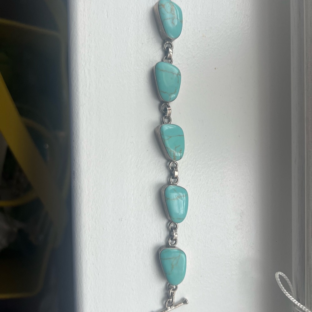 Turquoise and Silver Bracelet